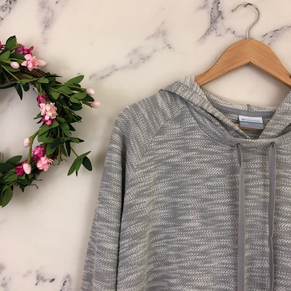 🌸SOLD🌸Columbia Marled Spacedye Hoodie in Grey. - Picture 2 of 6